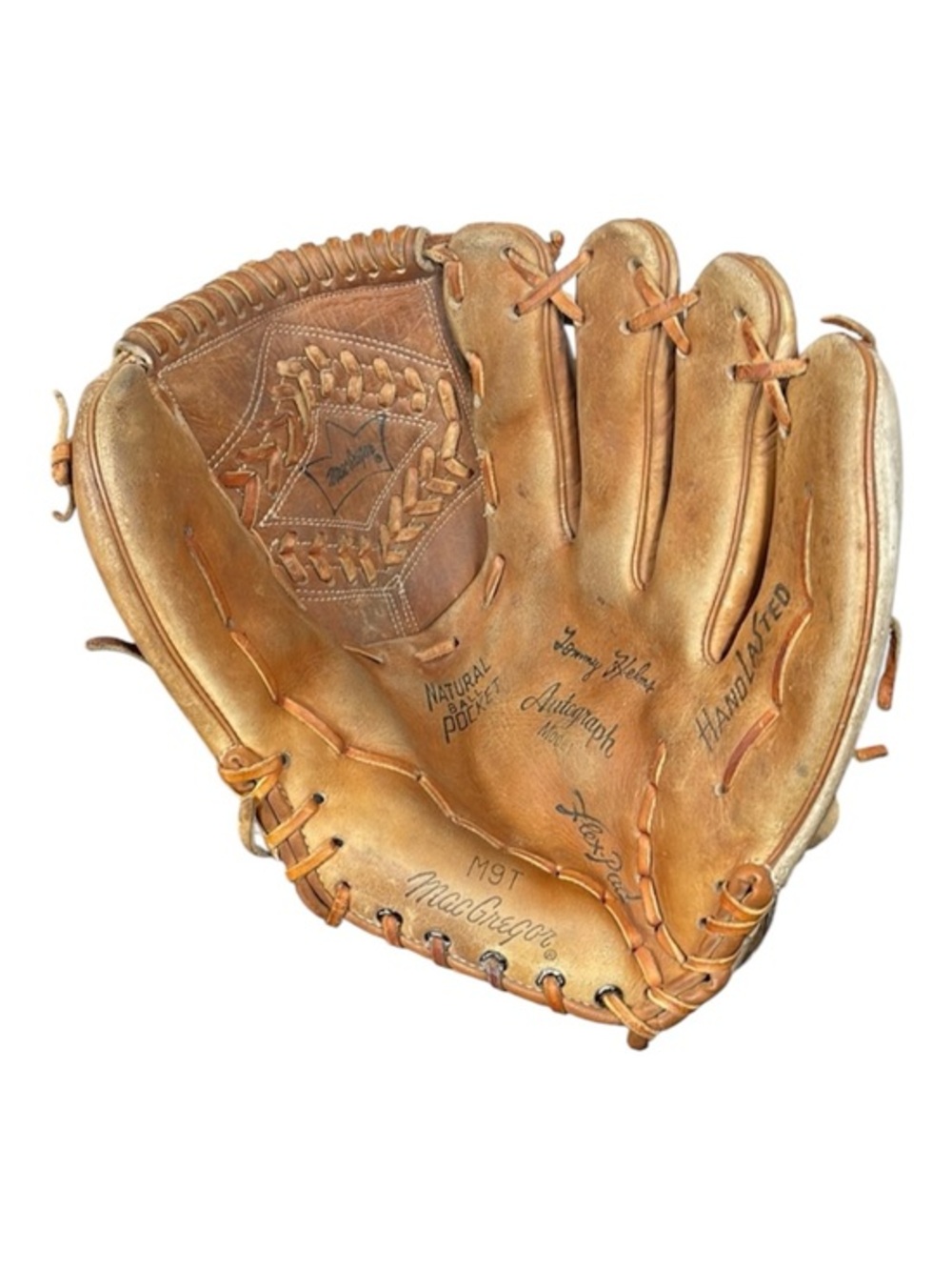 vintage MacGregor M9T Tommy Helms Autograph Model baseball glove